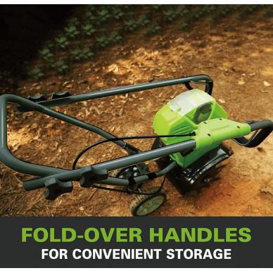 Akumuliatorinis kultivatorius Greenworks G40TL, 40 V, (tik įrankis) 5 Akumuliatorinis kultivatorius Greenworks G40TL, 40 V, (tik įrankis) 5