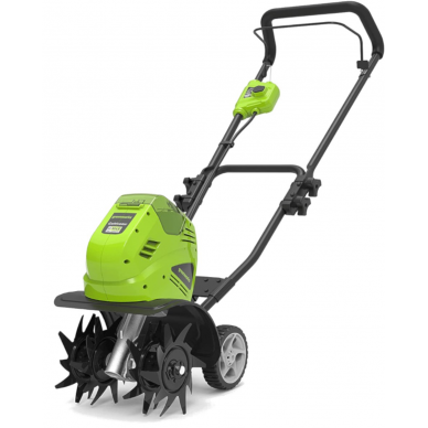 Akumuliatorinis kultivatorius Greenworks G40TL, 40 V, (tik įrankis) Akumuliatorinis kultivatorius Greenworks G40TL, 40 V, (tik įrankis)