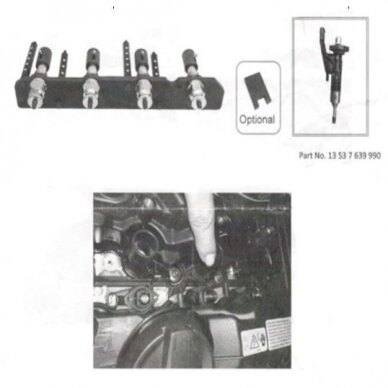 Kuro įpurškimo / pašalinimo / montavimo įrankių rinkinys | BMW B38 / B48 (SK1310) 2 Kuro įpurškimo / pašalinimo / montavimo įrankių rinkinys | BMW B38 / B48 (SK1310) 2