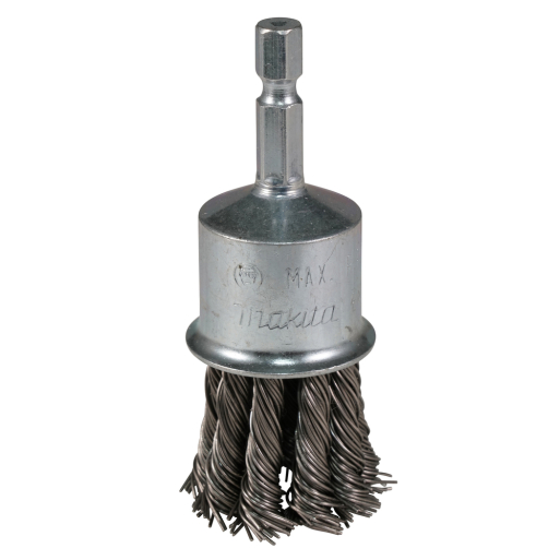 Kūgio formos šveitimo šepetys Makita D-76750, 24mm, su 1/4'' šešiakampiu antgaliu Kūgio formos šveitimo šepetys Makita D-76750, 24mm, su 1/4'' šešiakampiu antgaliu