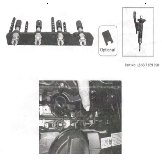 Kuro įpurškimo / pašalinimo / montavimo įrankių rinkinys | BMW B38 / B48 (SK1310) 2 Kuro įpurškimo / pašalinimo / montavimo įrankių rinkinys | BMW B38 / B48 (SK1310) 2