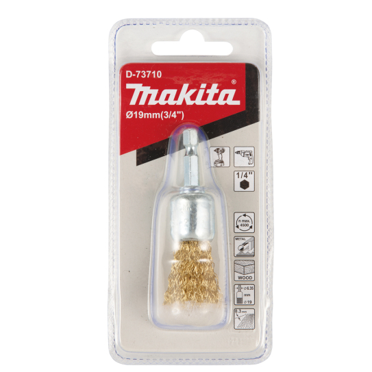 Kūgio formos šveitimo šepetys Makita D-73710, 19mm 2