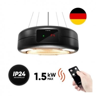 HALOGENINIS INFRARAUDONŲJŲ SPINDULIŲ ŠILDYTUVAS TROTEC IR 1550 SC HALOGENINIS INFRARAUDONŲJŲ SPINDULIŲ ŠILDYTUVAS TROTEC IR 1550 SC