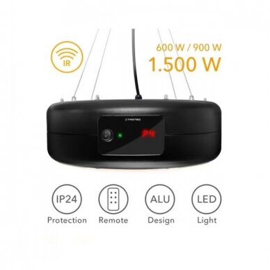 HALOGENINIS INFRARAUDONŲJŲ SPINDULIŲ ŠILDYTUVAS TROTEC IR 1550 SC 1 HALOGENINIS INFRARAUDONŲJŲ SPINDULIŲ ŠILDYTUVAS TROTEC IR 1550 SC 1