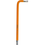 L-formos raktas TORX T30 119.5mm magnetinis su skyle