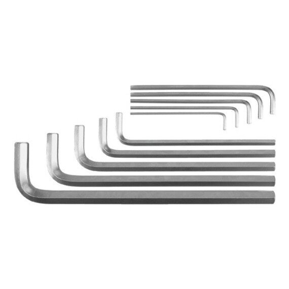 L tipo raktų rinkinys | Metalinė dėžutė | šešiakampis Hex 3 - 17 mm | 10 vnt. (YT-0519)