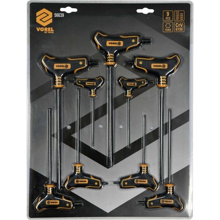 L tipo atsuktuvų su rankena rinkinys | T-Star (Torx) | 9 vnt (56639) 1 L tipo atsuktuvų su rankena rinkinys | T-Star (Torx) | 9 vnt (56639) 1
