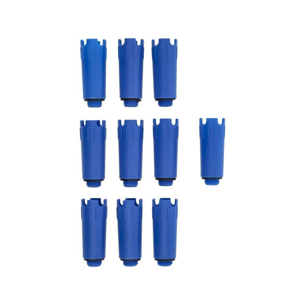 Laikinų kamščių rinkinys | mėlyni | centriniam šildymui / buitiniam vandeniui | 10 vnt. (54902)