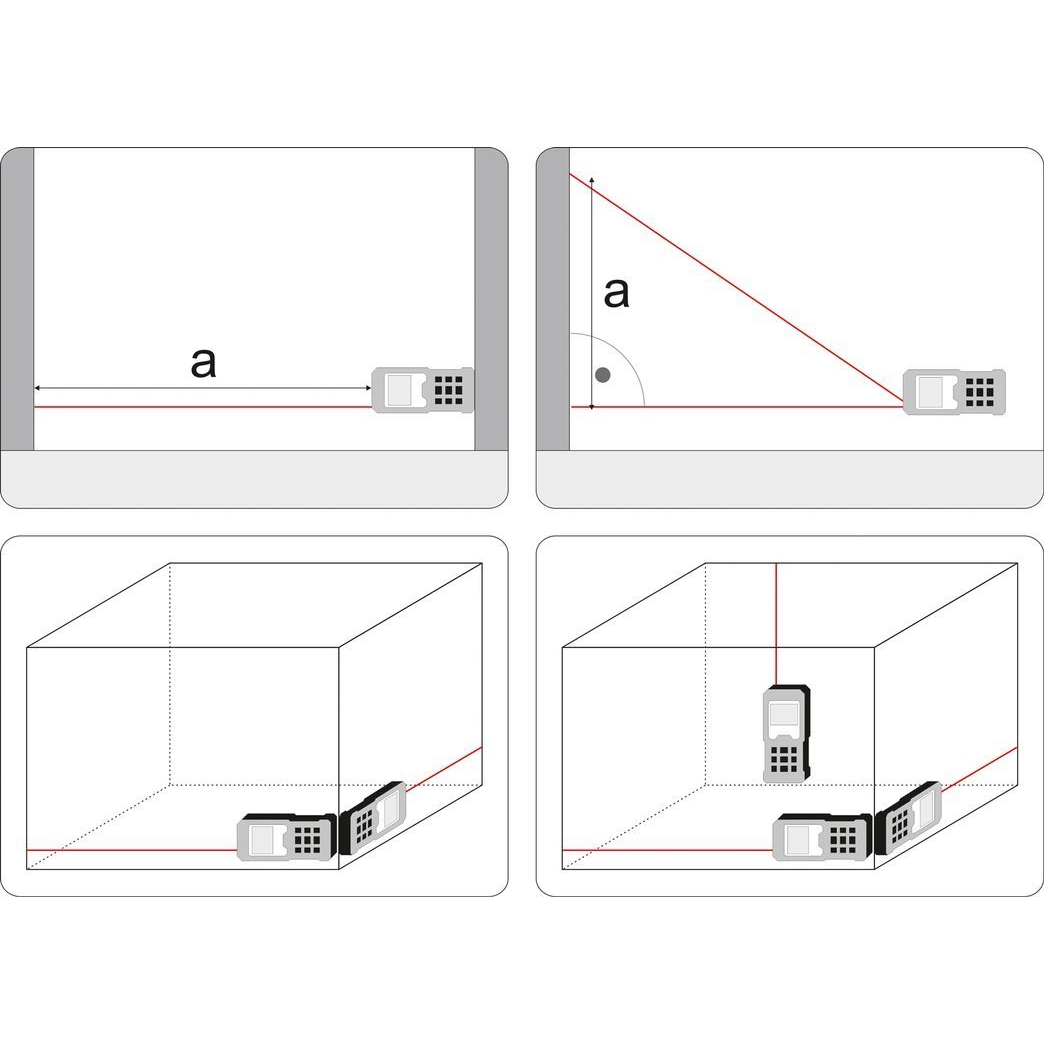Lazerinis atstumo matuoklis Vorel, 0,2-100 m 4 Lazerinis atstumo matuoklis Vorel, 0,2-100 m 4