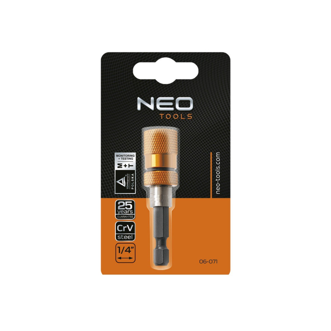 Laikiklis magnetinis antgaliukams 1/4, 60 mm 1