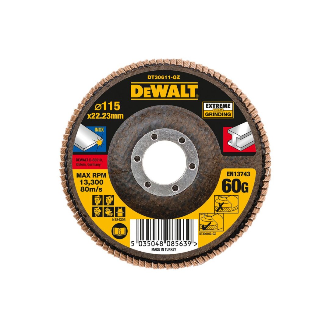 Lapelinis šlifavimo diskas 115mm X 22.2mm X 60G Lapelinis šlifavimo diskas 115mm X 22.2mm X 60G