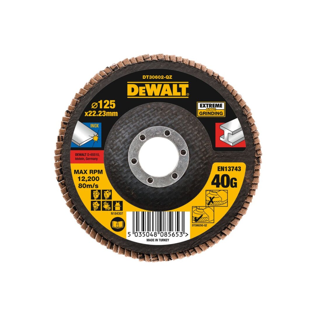 Lapelinis šlifavimo diskas 125mm X 22.2mm X 40G Lapelinis šlifavimo diskas 125mm X 22.2mm X 40G