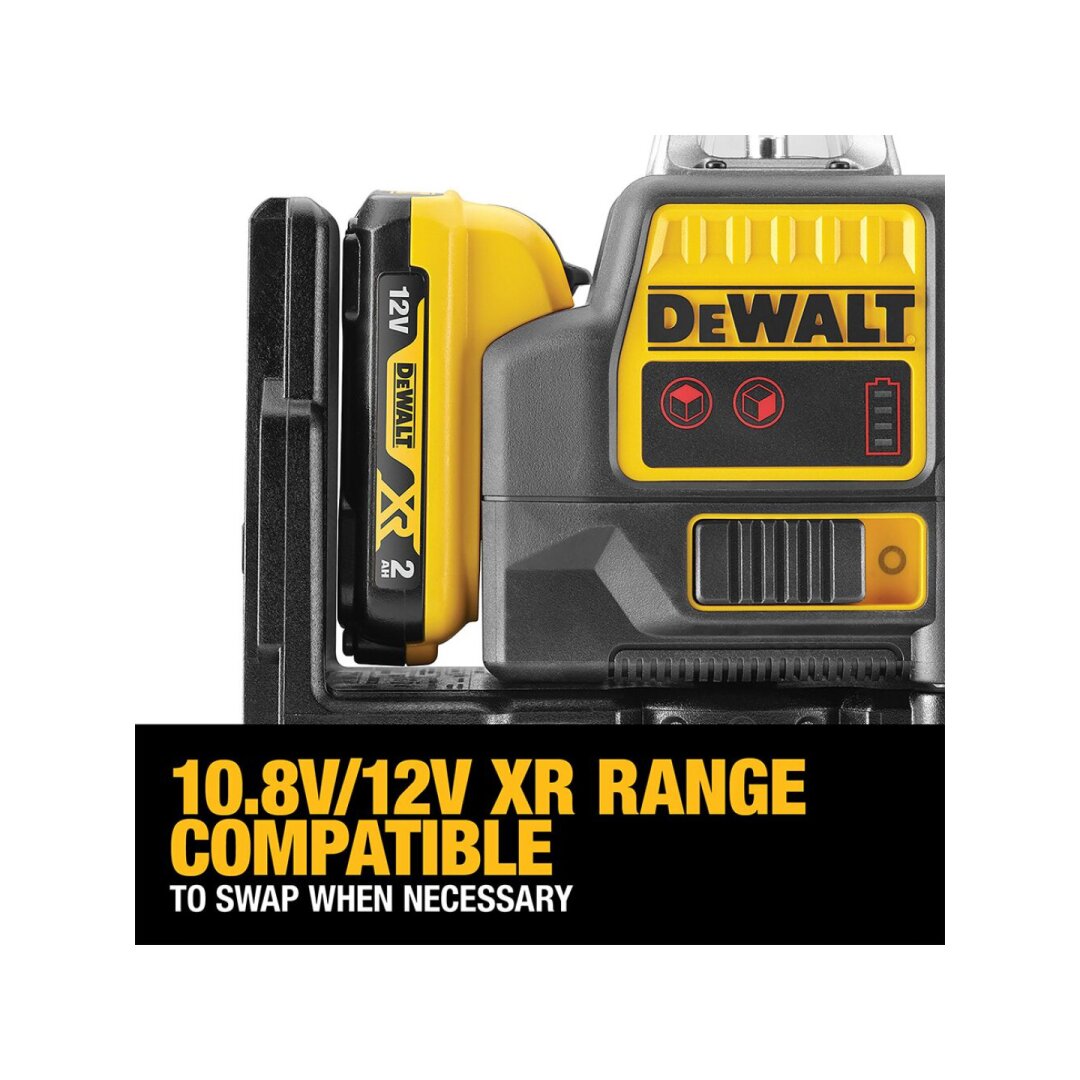 Lazerinis nivelyras (raudonas) 12V  2x360 spinduliai DCE0811D1R-QW DeWALT 6