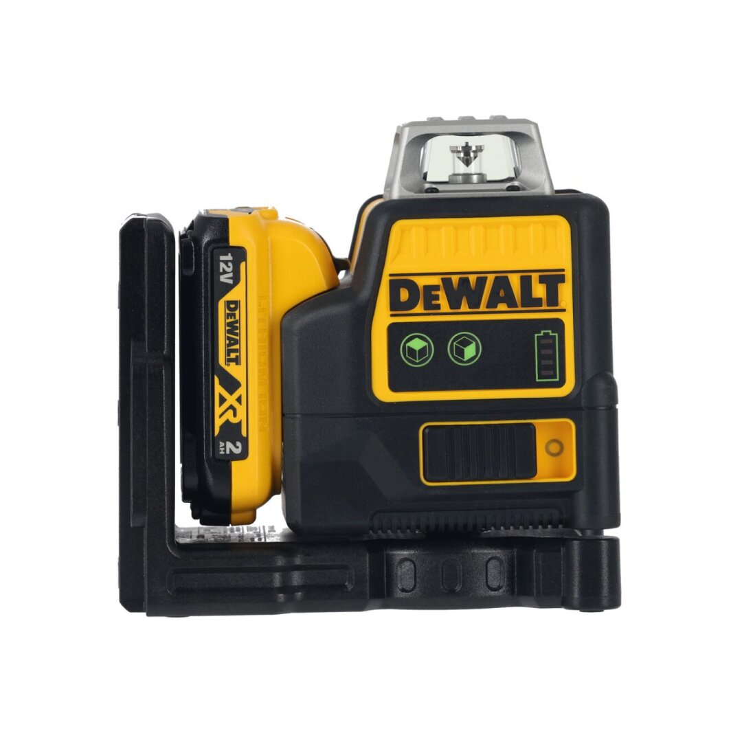 Lazerinis nivelyras (žalias) 12V 2x360 spinduliai (komplekte 2AH baterija) DCE0811D1G-QW DeWALT 2