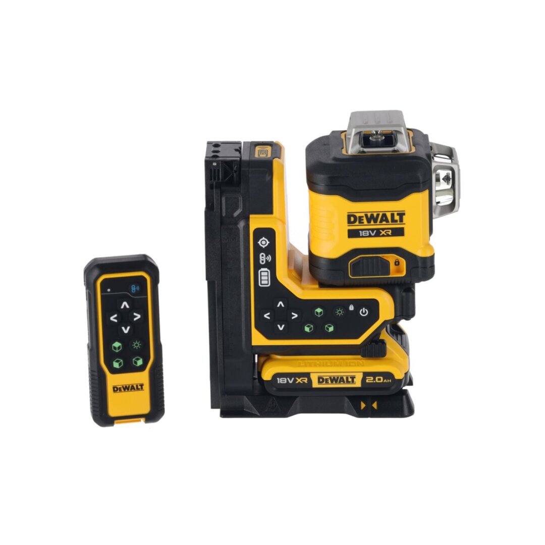 Lazerinis nivelyras (žalias) + lazerio gaudyklė 18V 3x360 spinduliai (be akumuliatoriaus 2Ah ir pakrovėjo) DCLE34035B-XJ DeWALT 4