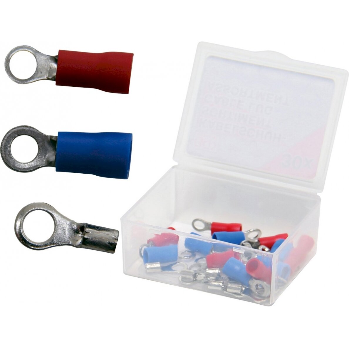 Laidų kilpų asortimentas | 30 vnt. (15501-2) Laidų kilpų asortimentas | 30 vnt. (15501-2)