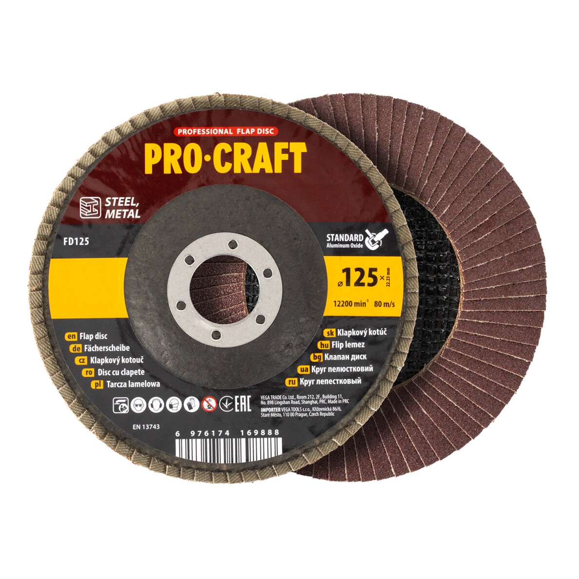 Lamelinis diskas „ProCraft FD125P100T27” 1 Lamelinis diskas „ProCraft FD125P100T27” 1