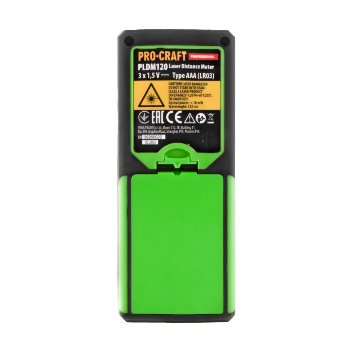 Lazerinis atstumo matuoklis „ProCraft PLDM120” 5 Lazerinis atstumo matuoklis „ProCraft PLDM120” 5