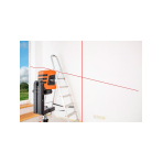 Lazerinis matuoklis cross line 15 m su magnetiniu laikikliu