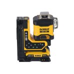 Lazerinis nivelyras (žalias) + lazerio gaudyklė 18V 3x360 spinduliai (su akumuliatorium 2Ah ir pakrovėju) DCLE34035D1-QW DeWALT