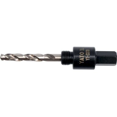 Laikiklis gręžimo karūnai 14-30 mm, 1/2", HEX antgalis (YT-3370) Laikiklis gręžimo karūnai 14-30 mm, 1/2", HEX antgalis (YT-3370)