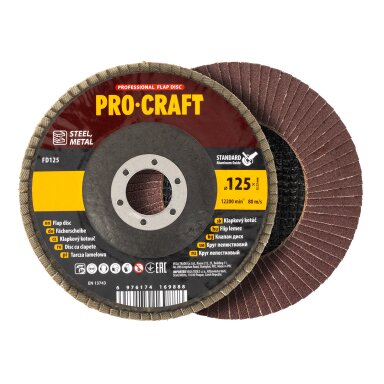 Lamėlinis diskas „ProCraft FD125P120T29”