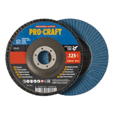 Lamelinis diskas „ProCraft FZ125P80T29”