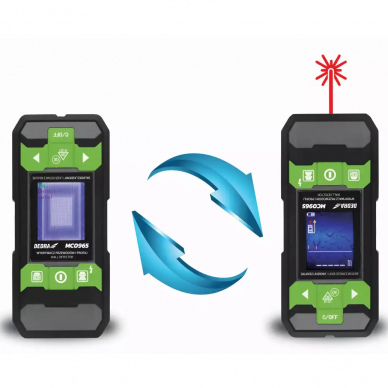 Laidų ir profilių detektorius su nuotolio ieškiklio funkcija Dedra MC0965 Laidų ir profilių detektorius su nuotolio ieškiklio funkcija Dedra MC0965