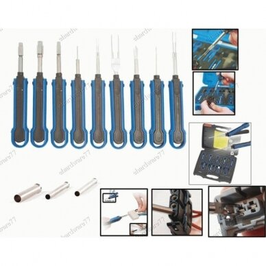 Laidų / laidynų blokų įrankių rinkinys | VAG, Porsche | 11 vnt. (60120) 1 Laidų / laidynų blokų įrankių rinkinys | VAG, Porsche | 11 vnt. (60120) 1