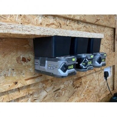 Laikikliai StealthMounts BM-RY18-4, skirti "RYOBI" akumuliatoriams 18V, 4 vnt. 3 Laikikliai StealthMounts BM-RY18-4, skirti "RYOBI" akumuliatoriams 18V, 4 vnt. 3