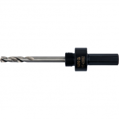 Laikiklis gręžimo karūnai Yato, Hex, 1/2"-20UNF 1 Laikiklis gręžimo karūnai Yato, Hex, 1/2"-20UNF 1