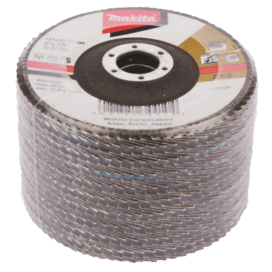 Lapeliniai diskai Makita D-27492, 125mm, K60 1 Lapeliniai diskai Makita D-27492, 125mm, K60 1