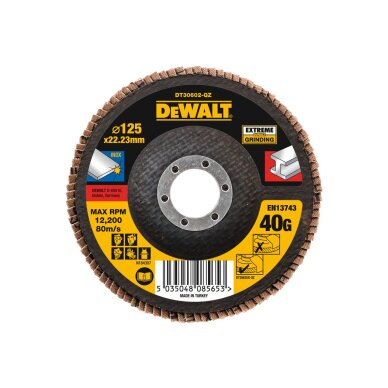 Lapelinis šlifavimo diskas 125mm X 22.2mm X 40G