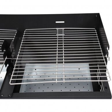 Lauko kepsninė, grilis Lund 99495, 74x39 cm, be dangčio, 2 skyrių 2 Lauko kepsninė, grilis Lund 99495, 74x39 cm, be dangčio, 2 skyrių 2