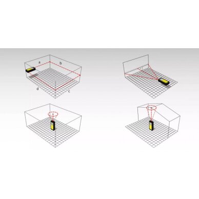 Lazerinis atstumo matuoklis LD 530 BT  0.05 m-200 m, Stabila 2
