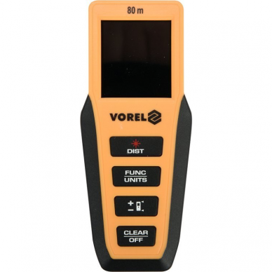 Lazerinis atstumo matuoklis Vorel, 0,2-80 m Lazerinis atstumo matuoklis Vorel, 0,2-80 m