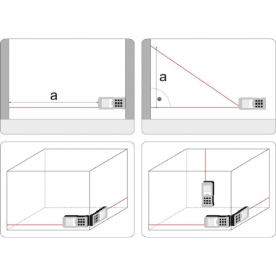 Lazerinis atstumo matuoklis Vorel, 0,2-100 m 4 Lazerinis atstumo matuoklis Vorel, 0,2-100 m 4