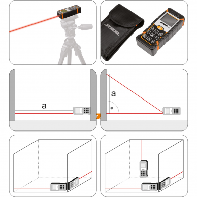 Lazerinis atstumo matuoklis Sthor, 0.05-40 m 4