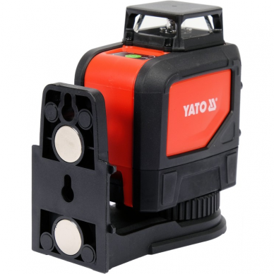 Lazerinis nivelyras Yato, 5 linijos, žalias spindulys 2 Lazerinis nivelyras Yato, 5 linijos, žalias spindulys 2