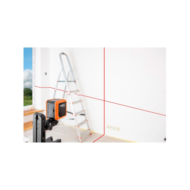 Lazerinis matuoklis NEO 75-100, 10m su magnetiniu laikikliu 3