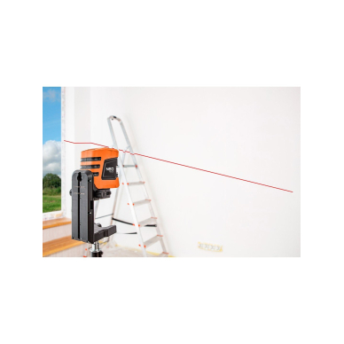 Lazerinis matuoklis cross line 15 m su magnetiniu laikikliu 2