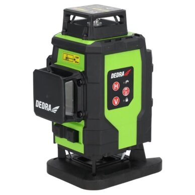 Lazerinis nivelyras DEDRA MC0908, žalias spindulys, 30m 2