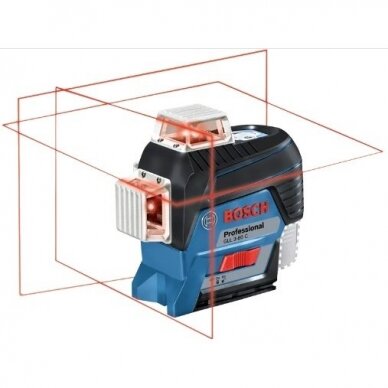 Lazerinis nivelyras Bosch GLL 3-80 C, solo 1 Lazerinis nivelyras Bosch GLL 3-80 C, solo 1