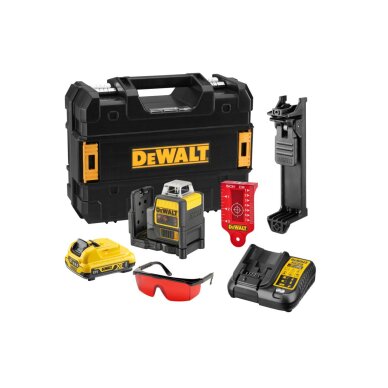 Lazerinis nivelyras (raudonas) 12V  2x360 spinduliai DCE0811D1R-QW DeWALT 3