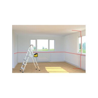 Lazerinis nivelyras SLL360 naujos kartos - raudonas 4 Lazerinis nivelyras SLL360 naujos kartos - raudonas 4