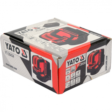 Lazerinis kryžminis nivelyras Yato, žalias spindulys 3 Lazerinis kryžminis nivelyras Yato, žalias spindulys 3