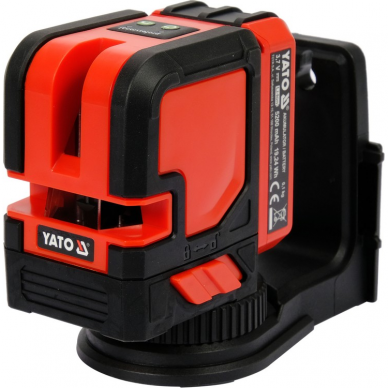Lazerinis kryžminis nivelyras Yato, žalias spindulys Lazerinis kryžminis nivelyras Yato, žalias spindulys