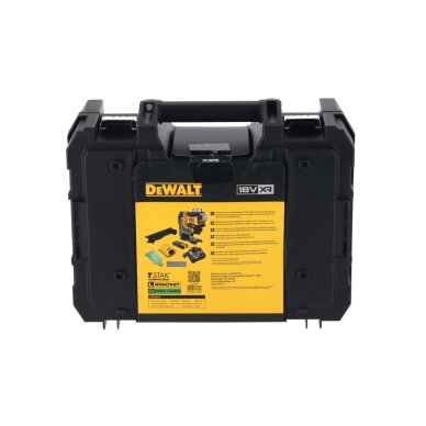 Lazerinis nivelyras (žalias) + lazerio gaudyklė 18V 3x360 spinduliai (be akumuliatoriaus 2Ah ir pakrovėjo) DCLE34035B-XJ DeWALT 1