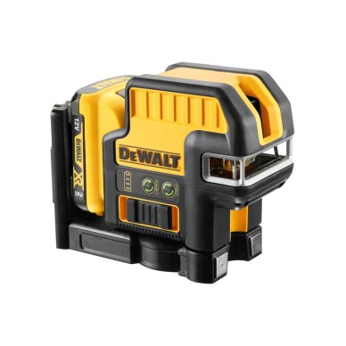 Lazerinis (žalias) 5 liniju keičiama 10,8V (komplekte 2AH baterija) DCE0825D1G-QW DeWALT 5