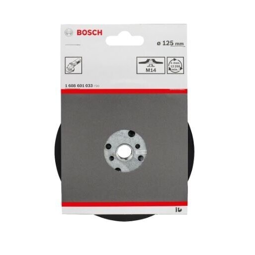 Lanksti šlifavimo lėkštė Bosch, D=125mm, 1 vnt., 1608601033 1 Lanksti šlifavimo lėkštė Bosch, D=125mm, 1 vnt., 1608601033 1